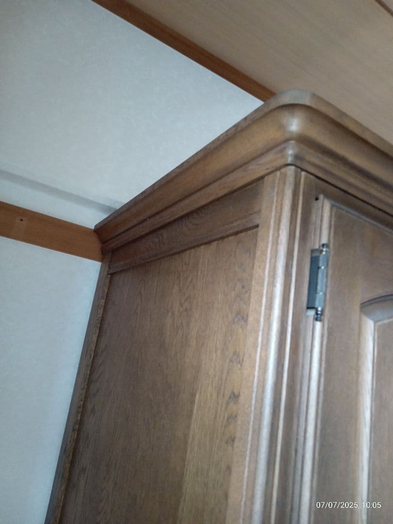 ワードローブ 昭和レトロ アンティーク　ナラ無垢 洋服箪笥