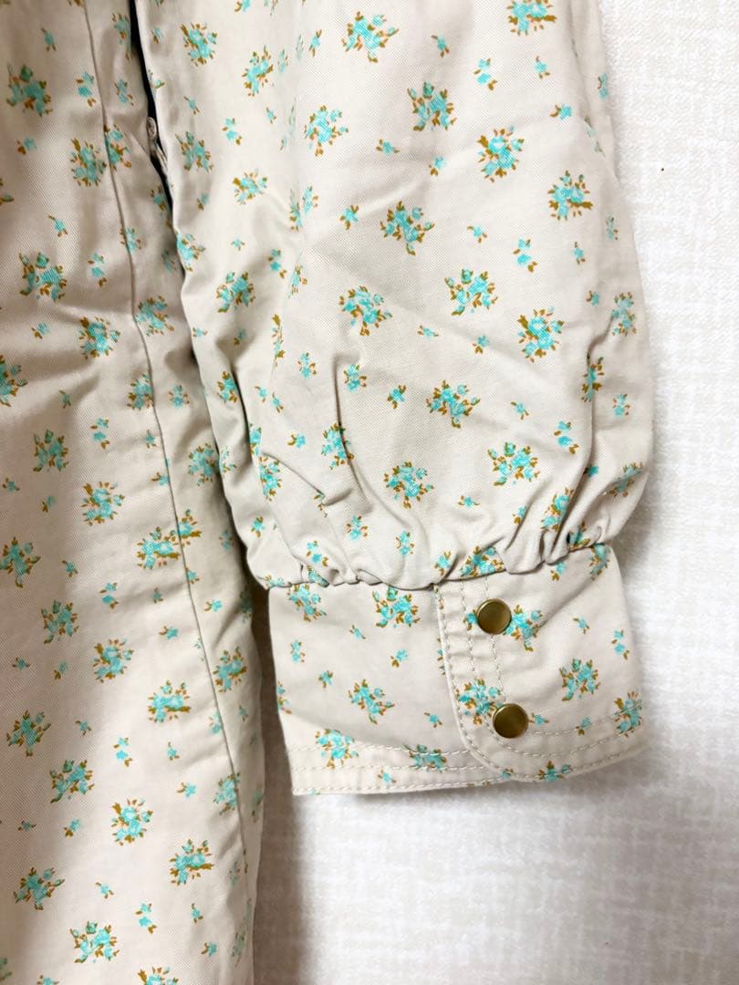 ❤️新品未使用❤️Cherir la femme ライナー付モッズコートMベージュ花