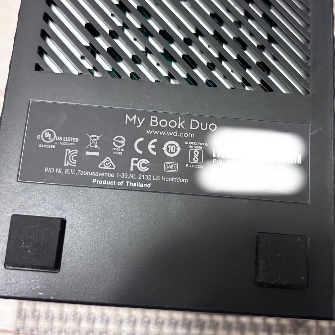 My Book Duo WDBFBE0200JBK 外付HDD 20TB