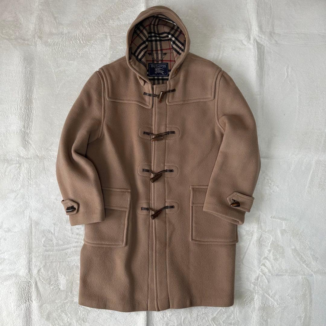 BURBERRY バーバリー ノバチェック ダッフルコート フード 英国製