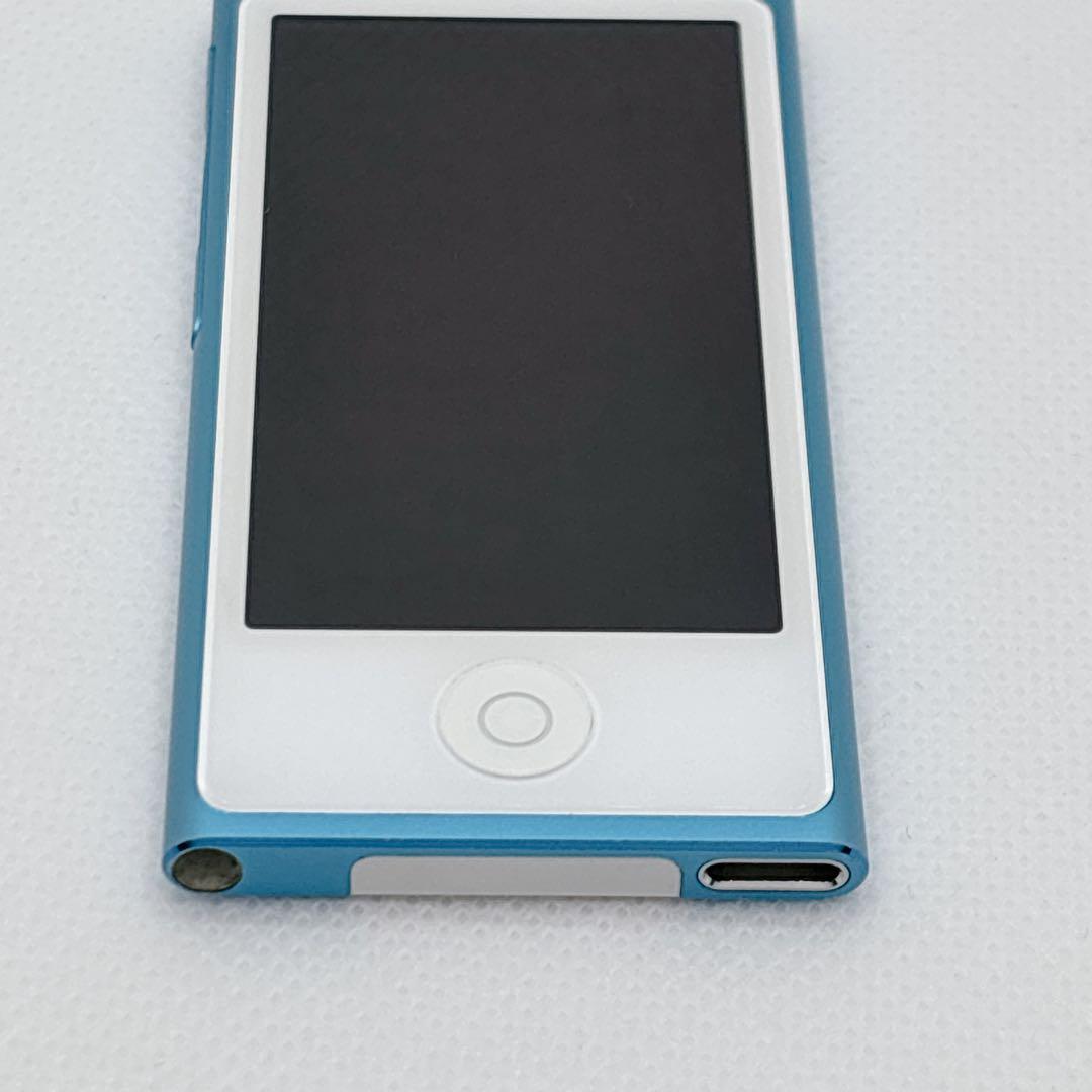 【美品】Apple iPod nano 第7世代 ブルー 3A655J/A