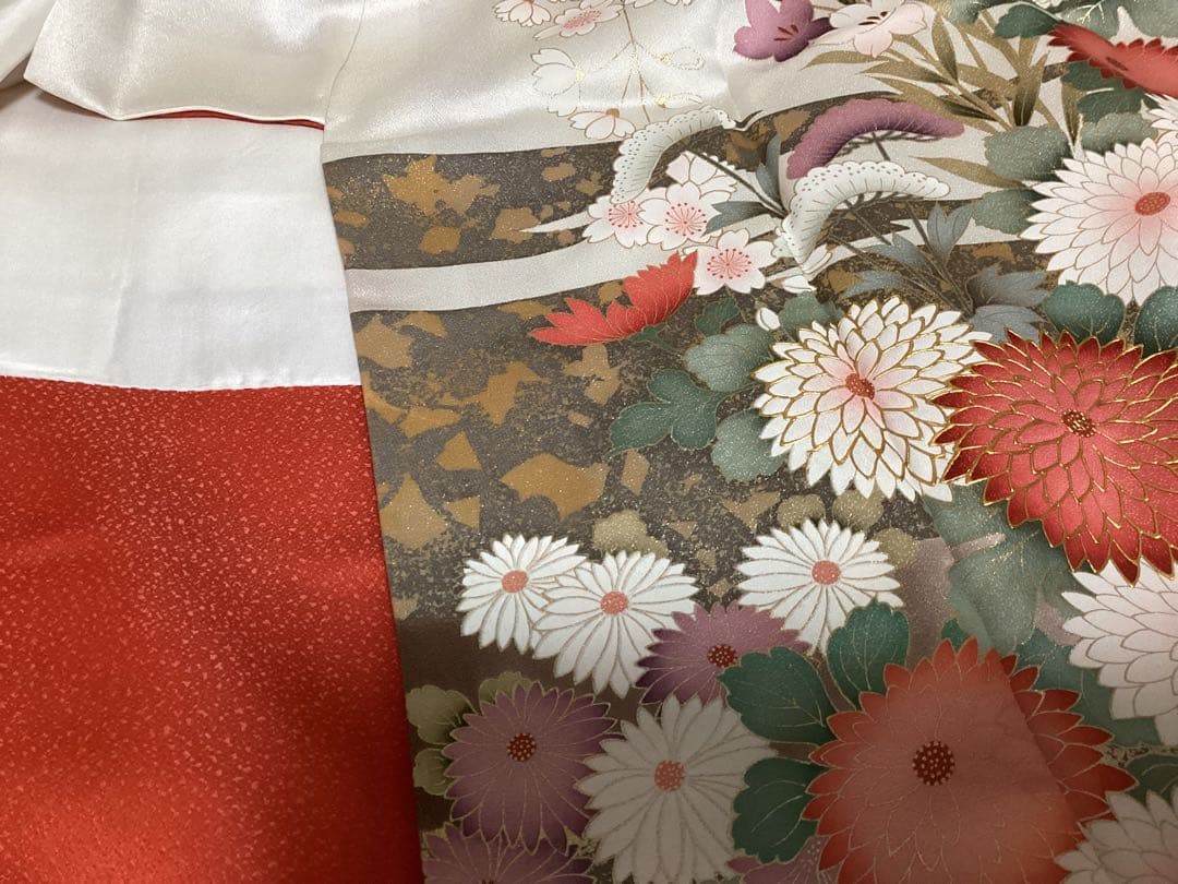 清楚な古典 正絹振袖 ❁⃘*.゜買い足し無しのフルセット 草履バッグ 身丈162