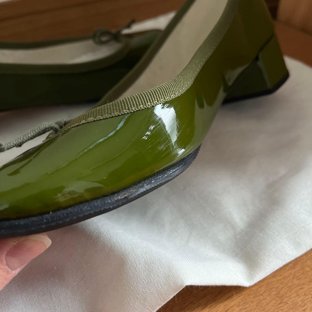 レペット/バレリーナ/グリーン/カーキ/39