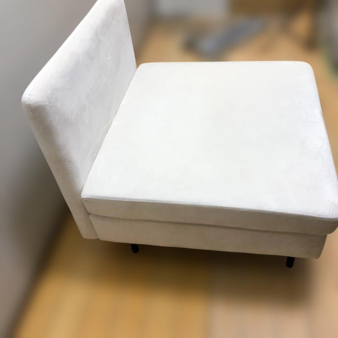 送料無料 美品 イーナ Ehre 一人掛けソファ スエード調 51113