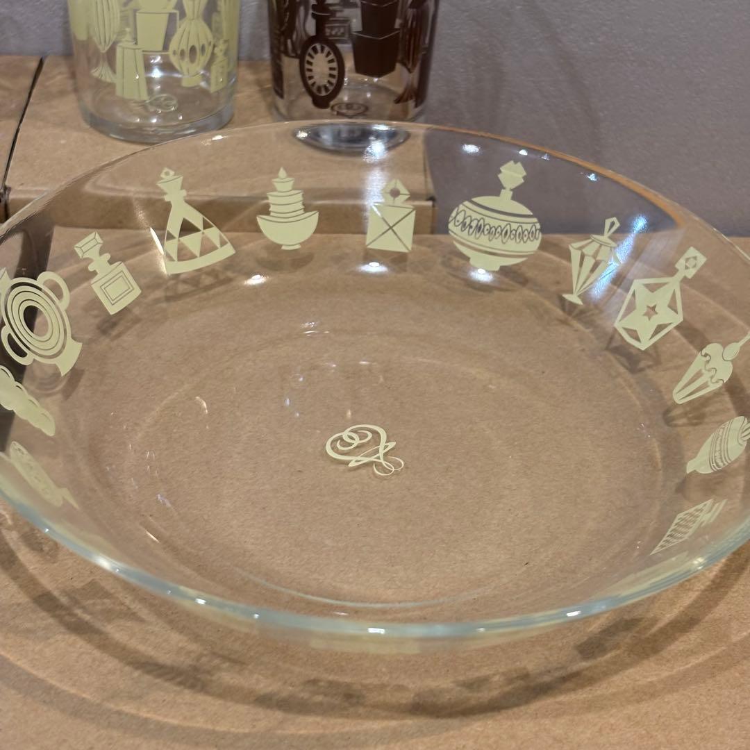 藤井フミヤ　ガラス皿&グラスセット
