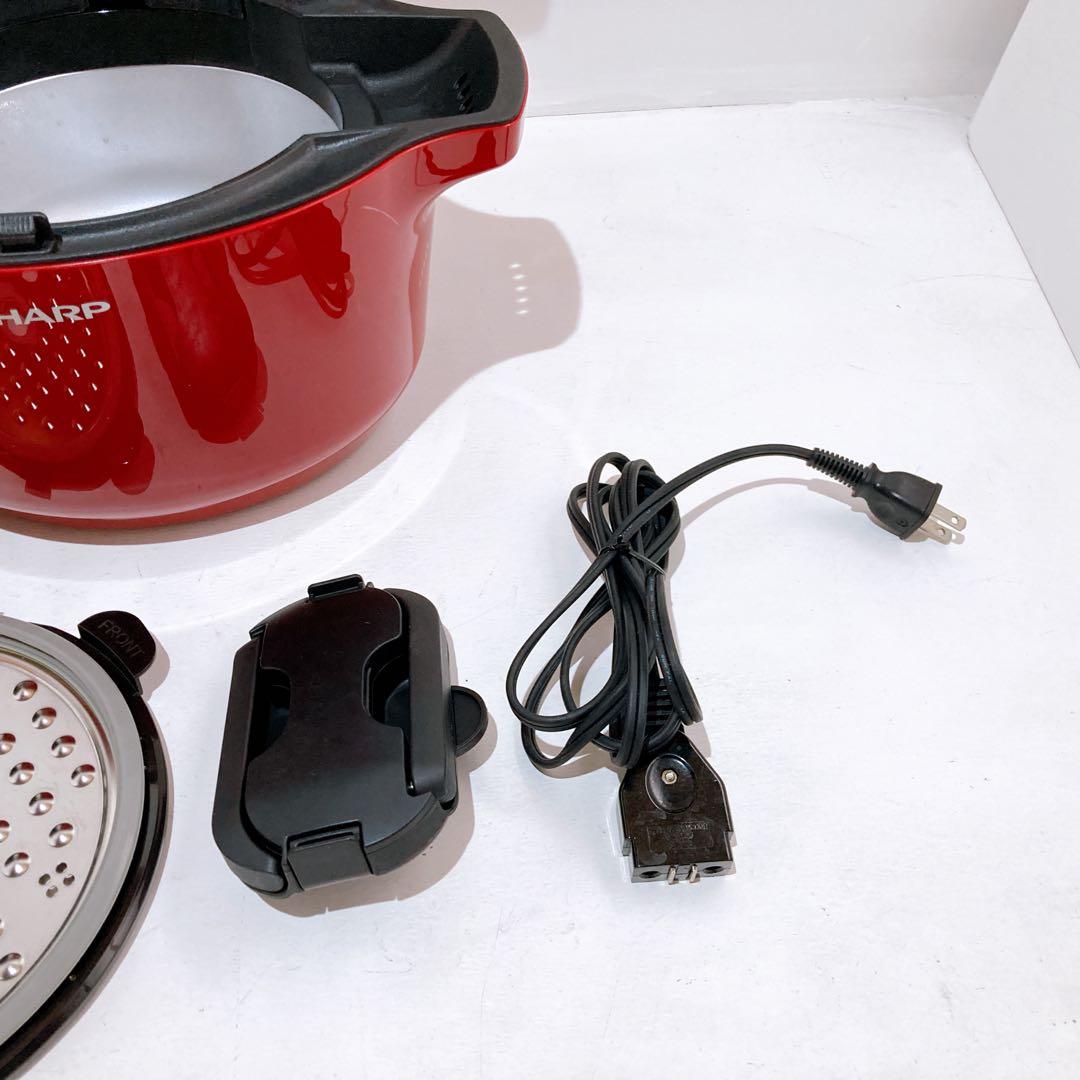SHARP シャープ HEALSIO KN-HW16E-R 水なし自動調理鍋