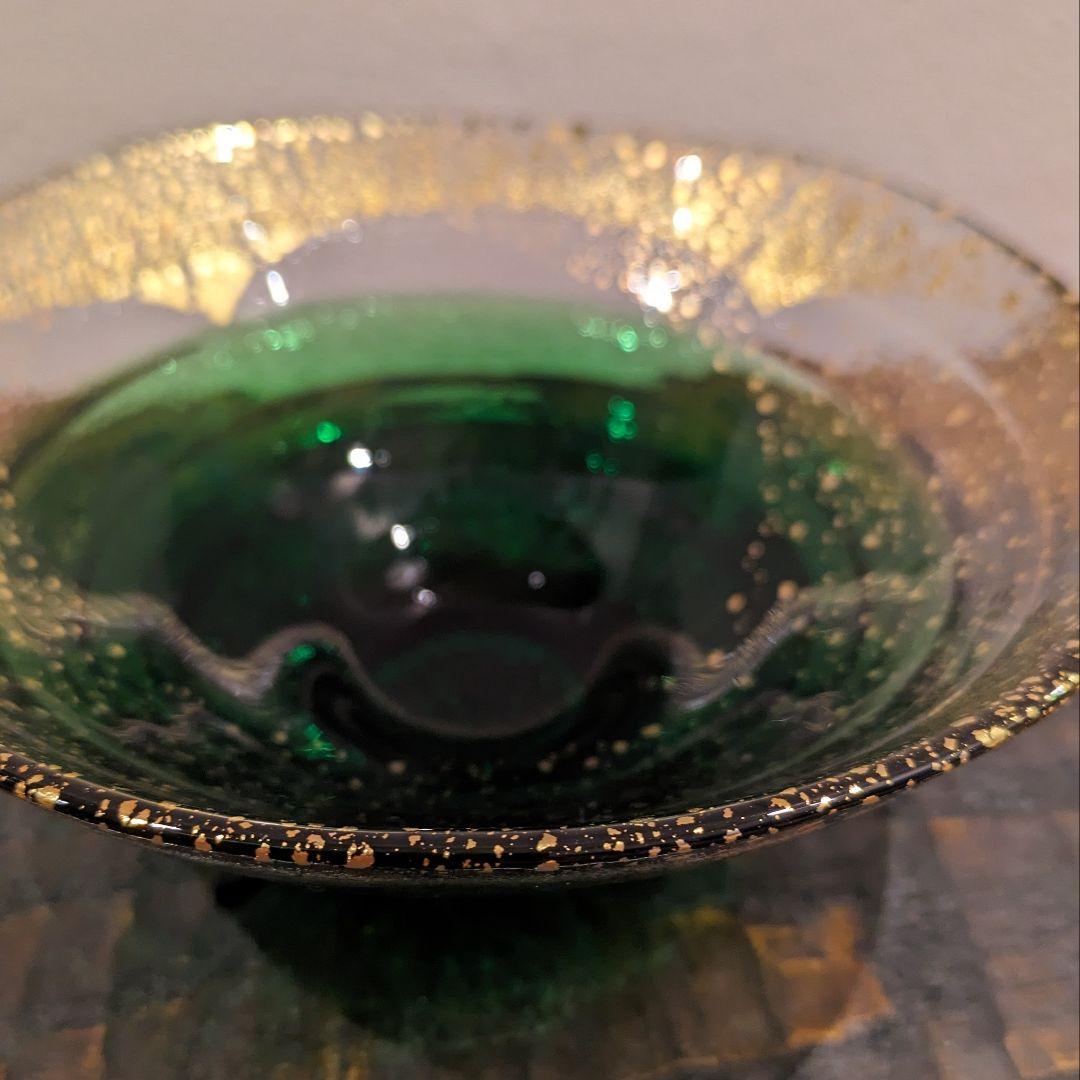 ガラス製小鉢 2枚　緑