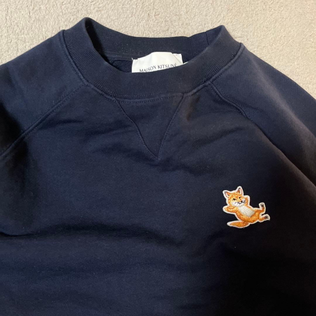 MAISON KITSUNE トレーナー　スウェット　ネイビー　XSサイズ