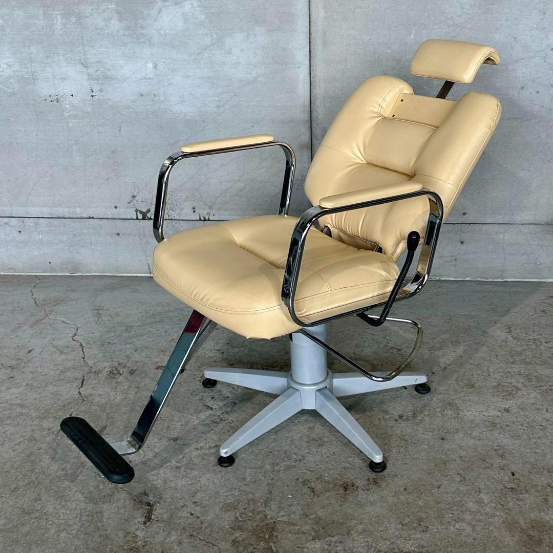 ✿アトリエワールド製✿ヴィンテージ調 サロンチェア レトロベージュ