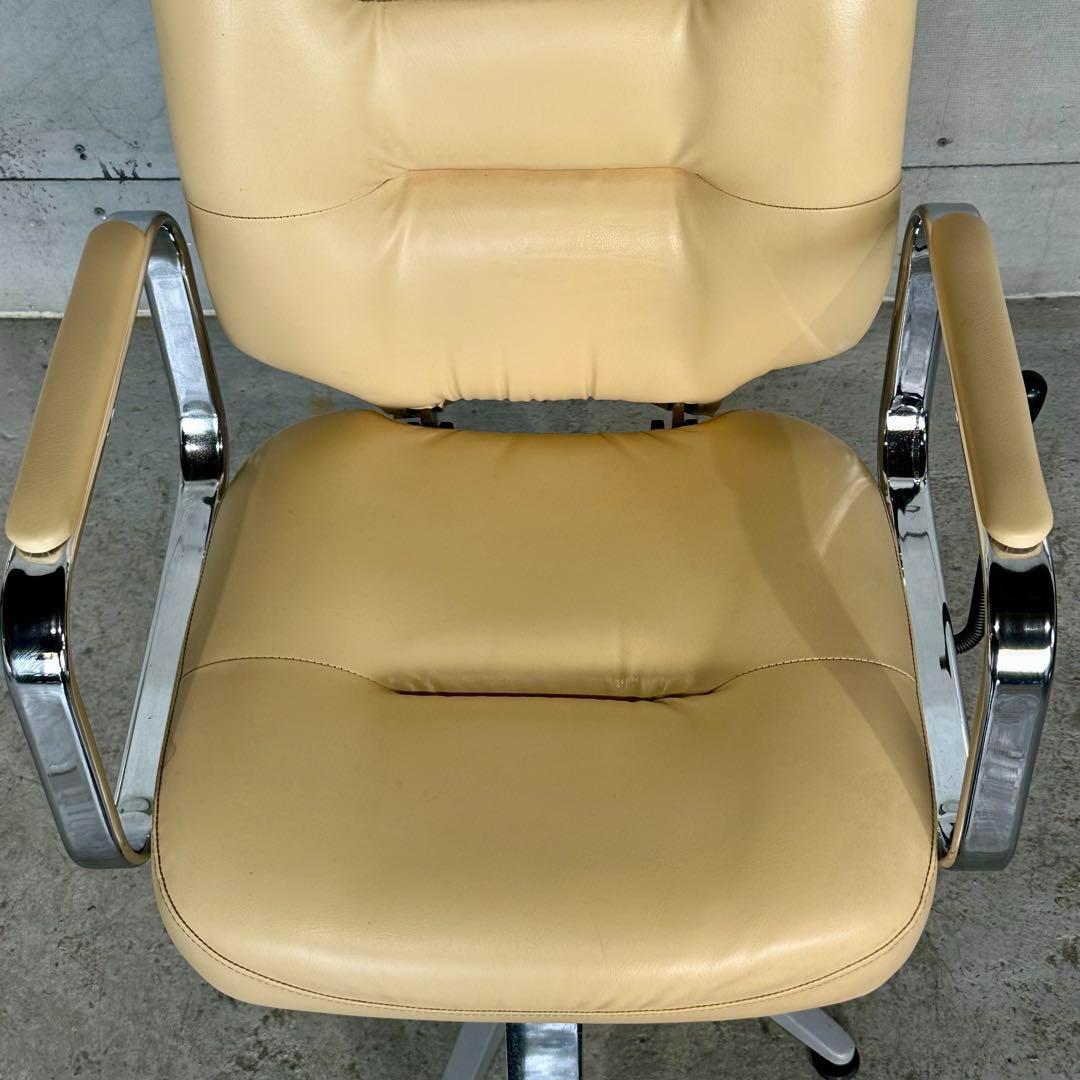 ✿アトリエワールド製✿ヴィンテージ調 サロンチェア レトロベージュ