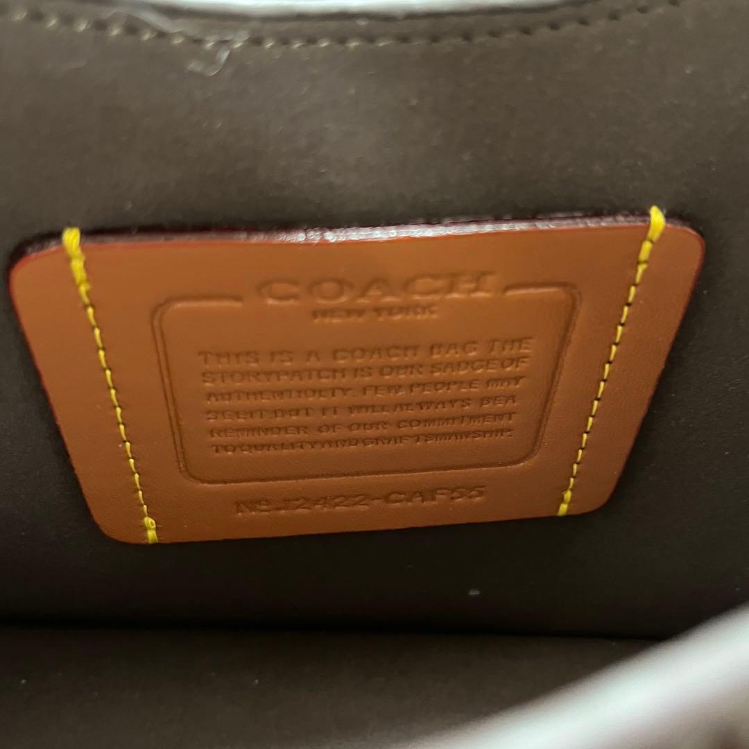 コーチ チェーン タビー ショルダー キルティング26 ブラウン アウトレット