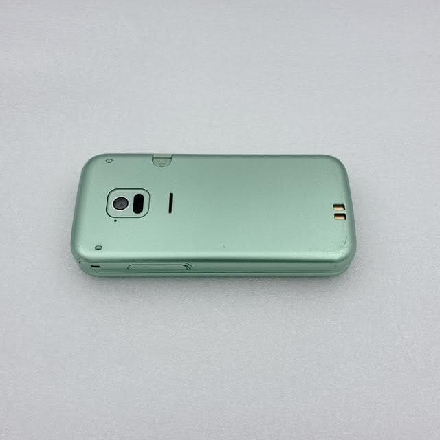 【美品】docomo F-02J らくらくホン SIMフリー ミントグリーン