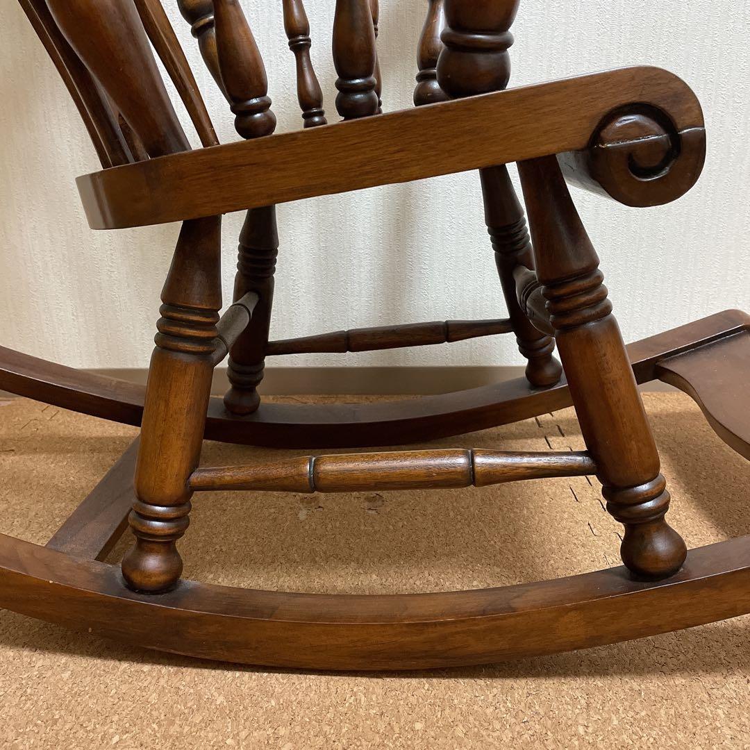 [レアサイズ] 子供用 アンティーク調 ロッキングチェア ビンテージ家具