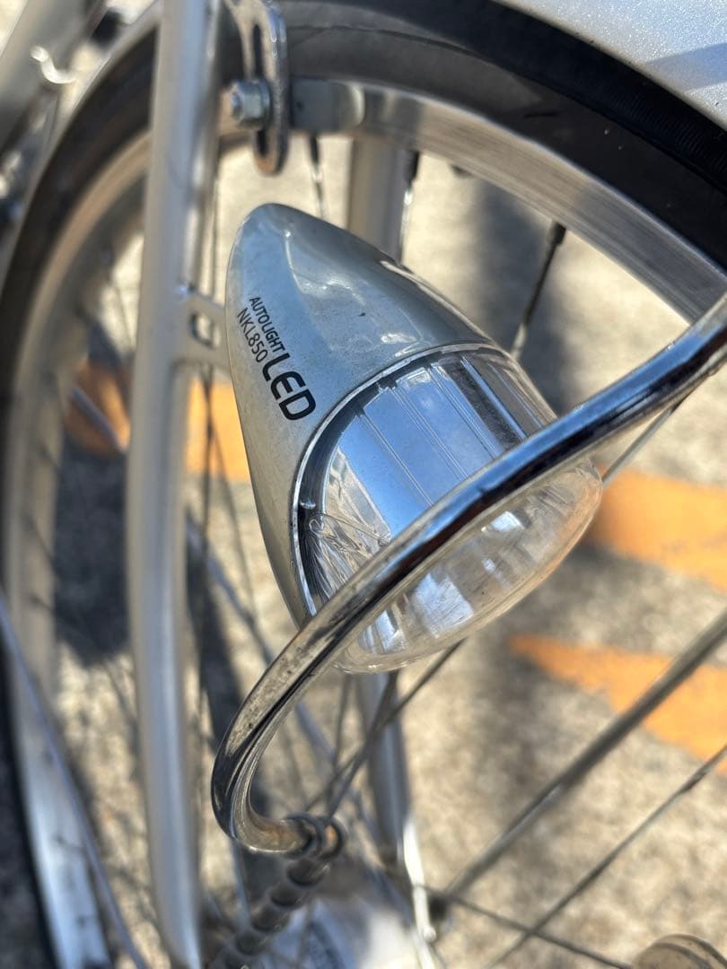 【引き取り限定】AFFICHE 自転車27インチ6段変速オートLEDライト付き