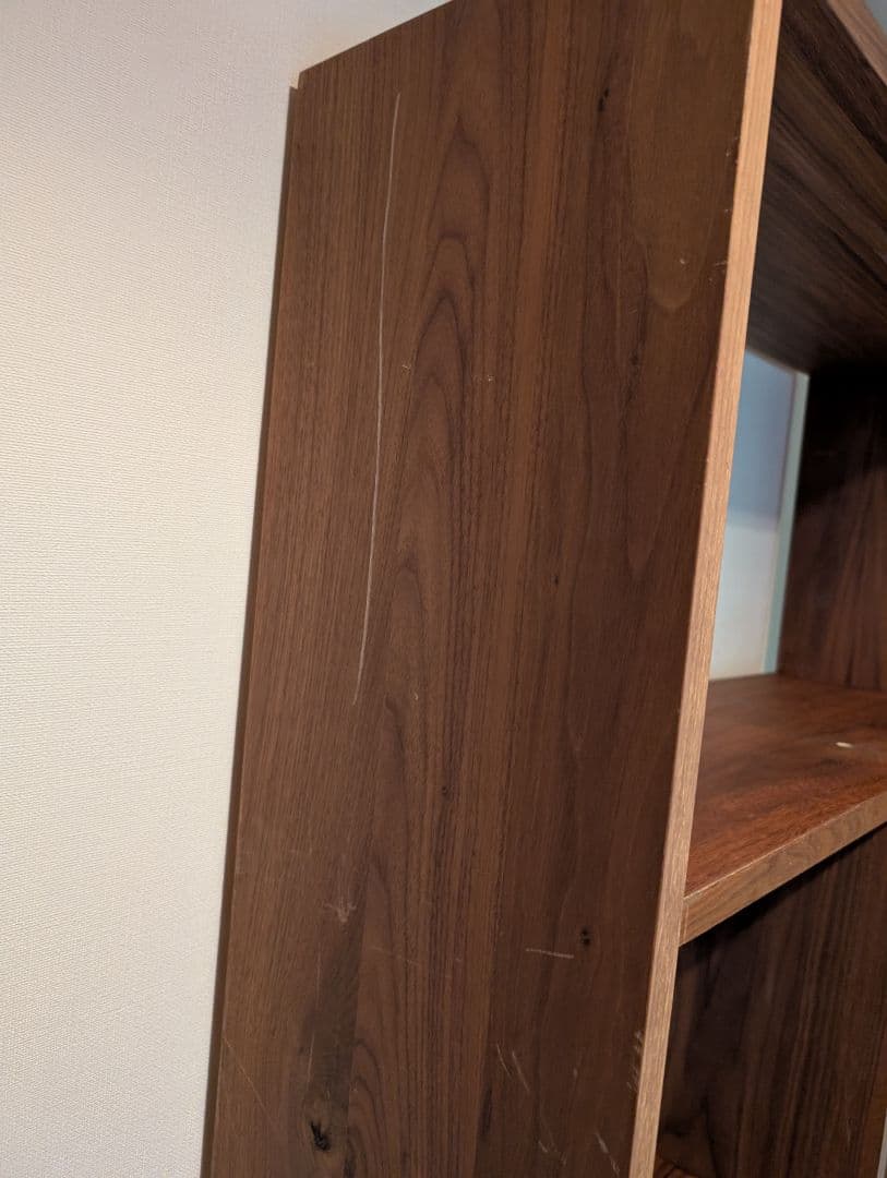 《送料込》無印良品 スタッキングシェルフ ウォールナット 5段 木製棚