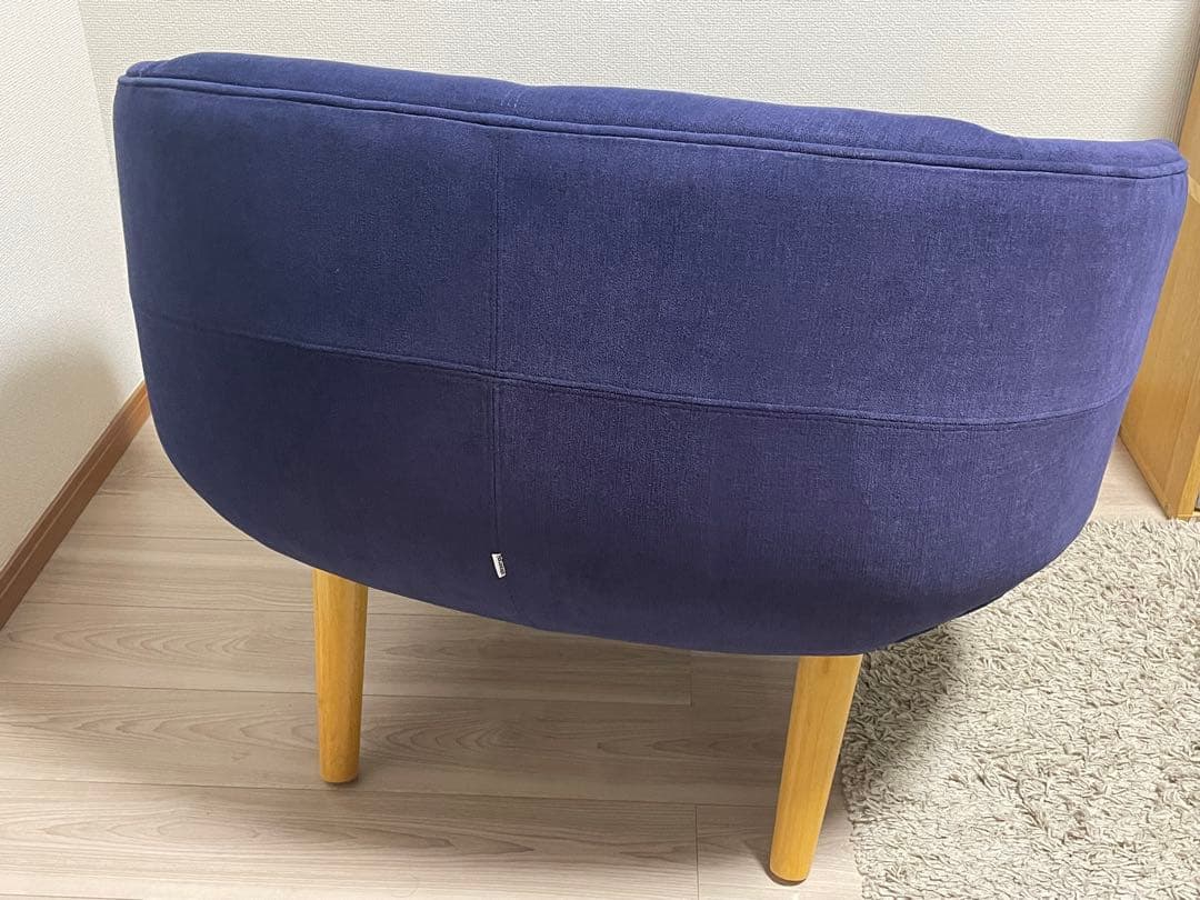 ボーコンセプト nendo 1Pワイド ソファ 青ファブリック