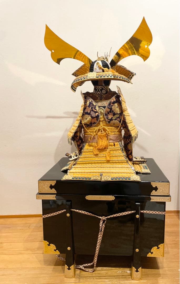 金小札緋威之大鎧 鎧兜 上原玉鳳 五月人形 昭和レトロ