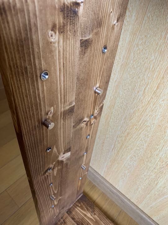 【無垢材】フリーカフェラックワイド　アンティーク　本棚　ブックラック