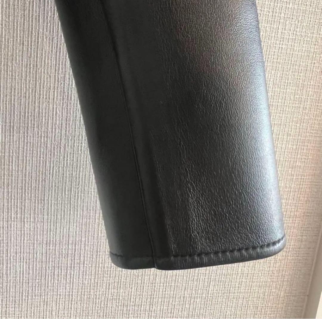 セリーヌ　クロディーヌ　ジャケット　トリオンフボタン　ラムスキン　レザー