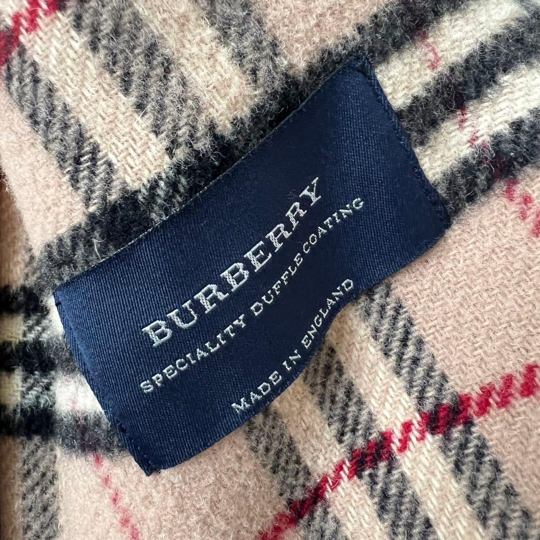 バーバリーロンドン　ノバチェック ロングダッフルコート　英国製　ダブルフェイス