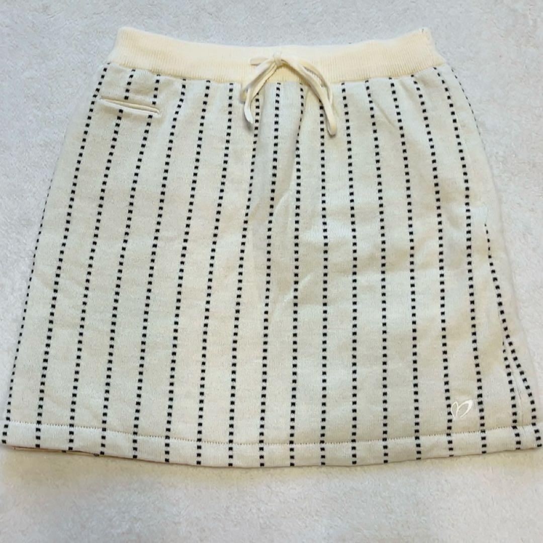 美品　マスターバニー　セットアップ　ストライプ　中綿　スカート　蓄熱　ジャケット