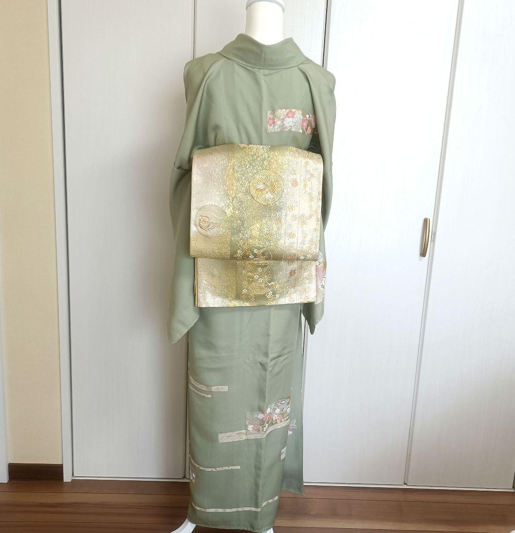 正絹訪問着　フルセット4点　裄68cm卒業式　入学式　宮参り　結婚式