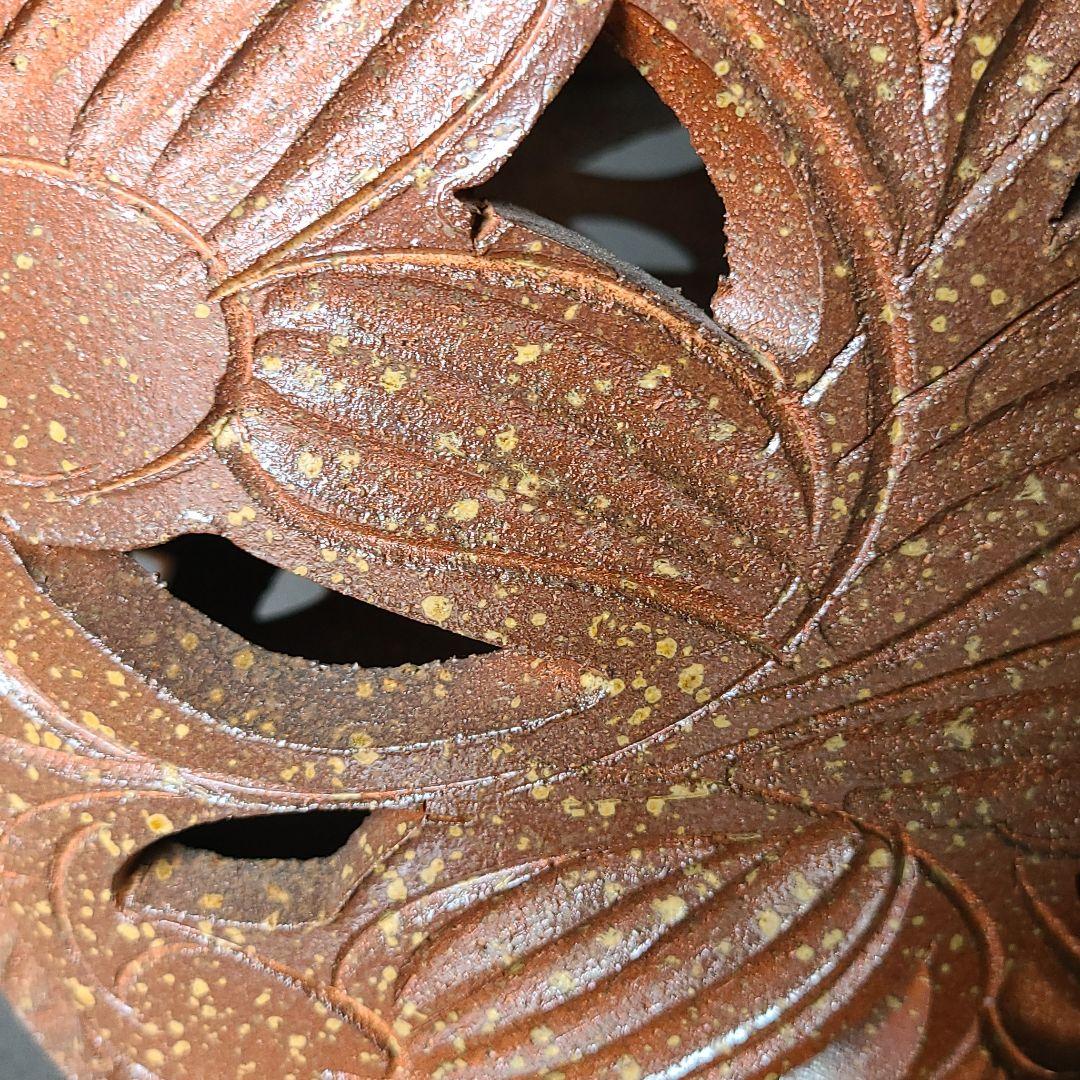 信楽焼傘立て  唐草大壷  高さ５４cm