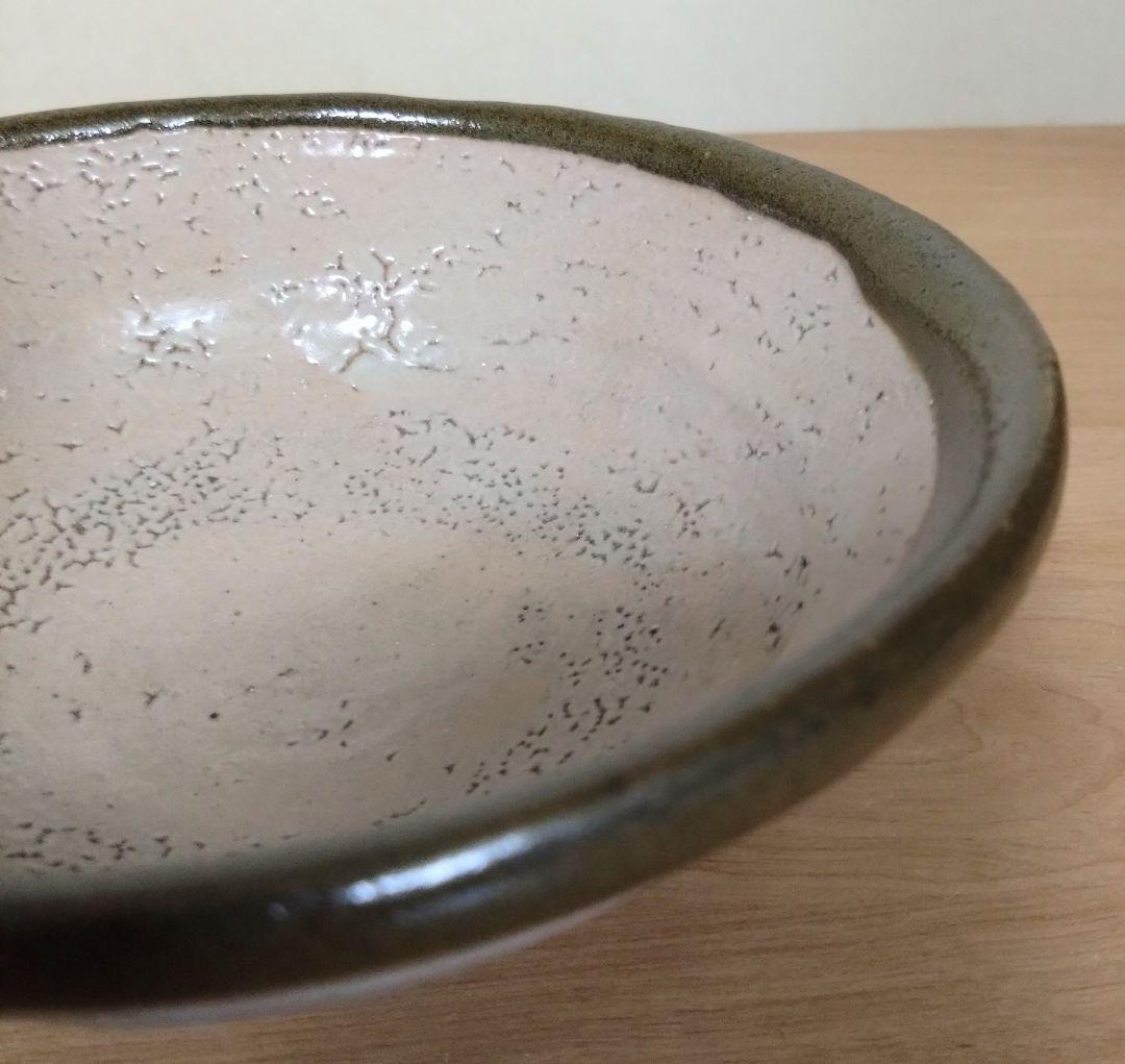 人間国宝　濱田庄司作　縁黒茶盌　共箱付