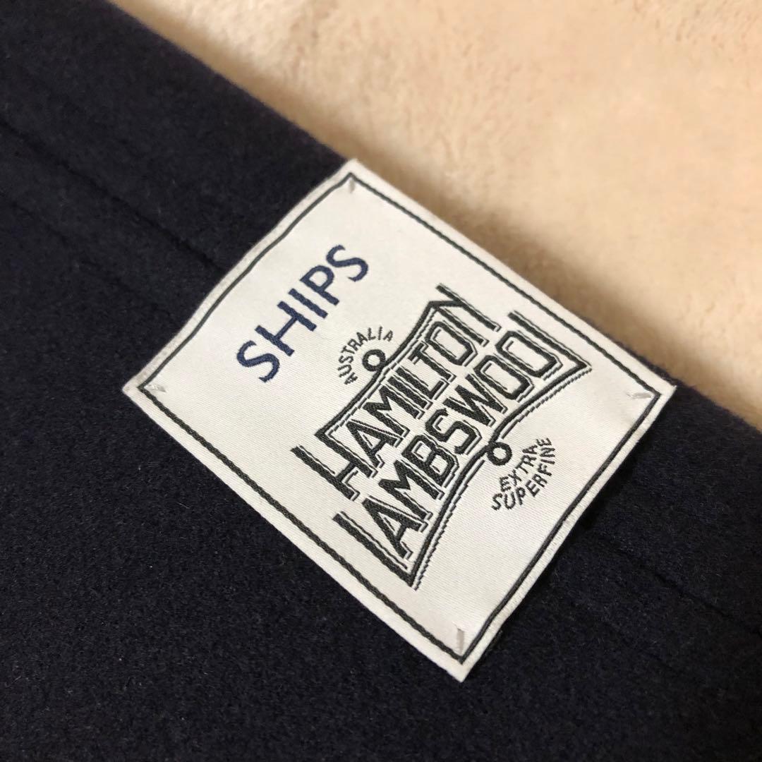 未使用に近い極美品♡シップス　HAMILTON LAMBS ウール　フードコート