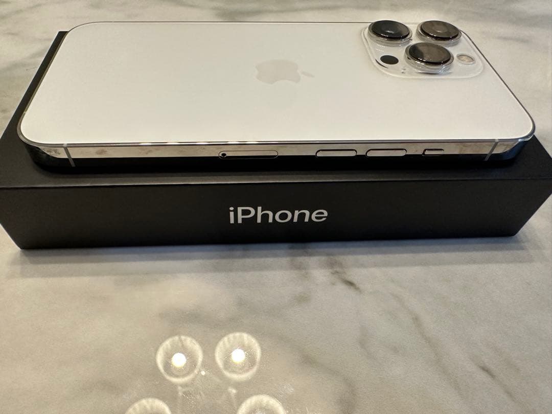 【美品】Apple iPhone 13 Pro シルバー SIMフリー　箱あり