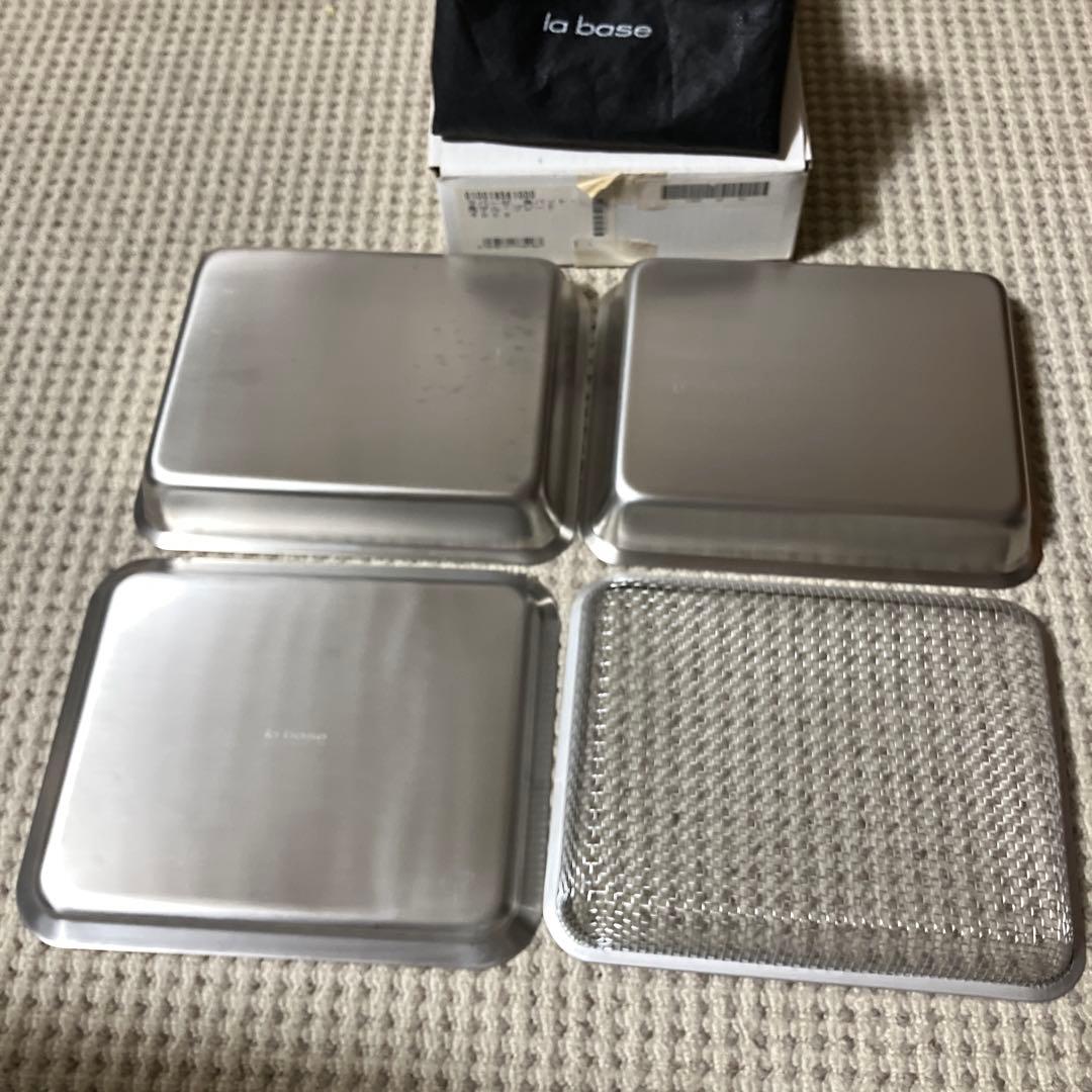 ラバーゼ角バット、角ザル、プレート4pcs