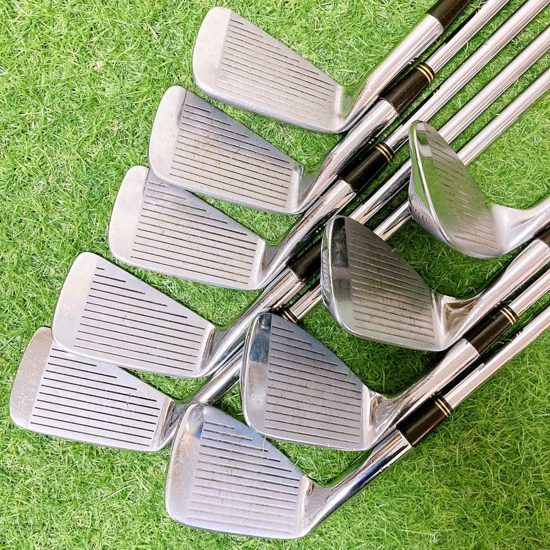 1.ミズノ　マッスルバック　ゴルフクラブ　メンズアイアンセット　右利き　8本