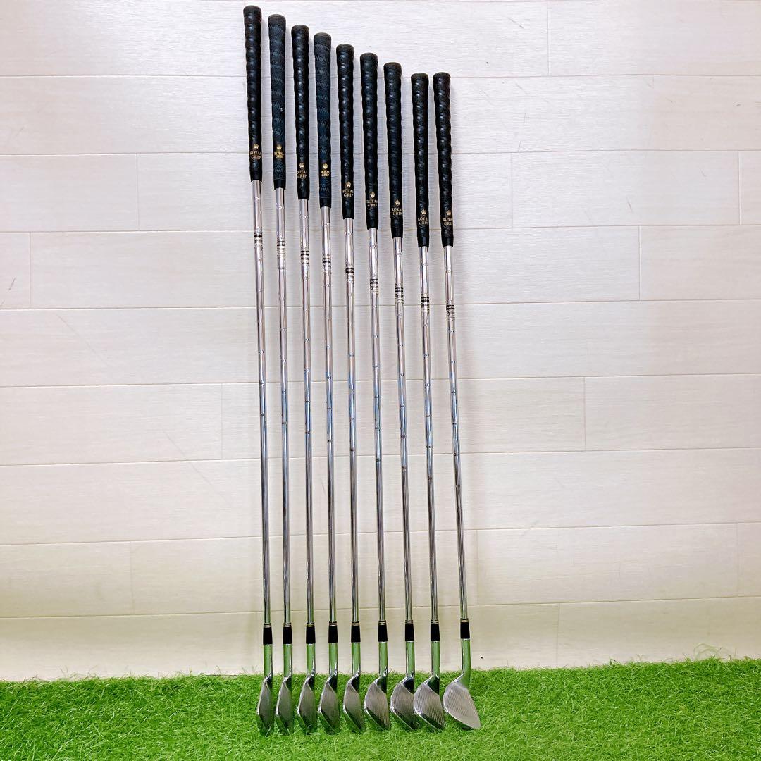 1.ミズノ　マッスルバック　ゴルフクラブ　メンズアイアンセット　右利き　8本