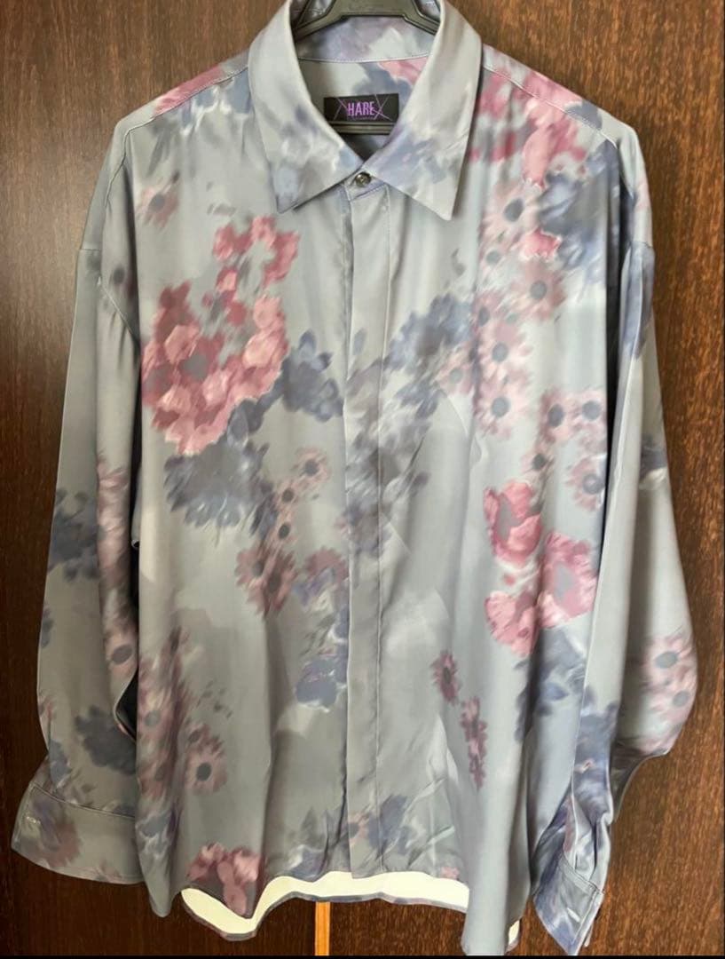 【最終値下げ】プロセカ×ZOZO ノーバディフラワープリントシャツ　HARE