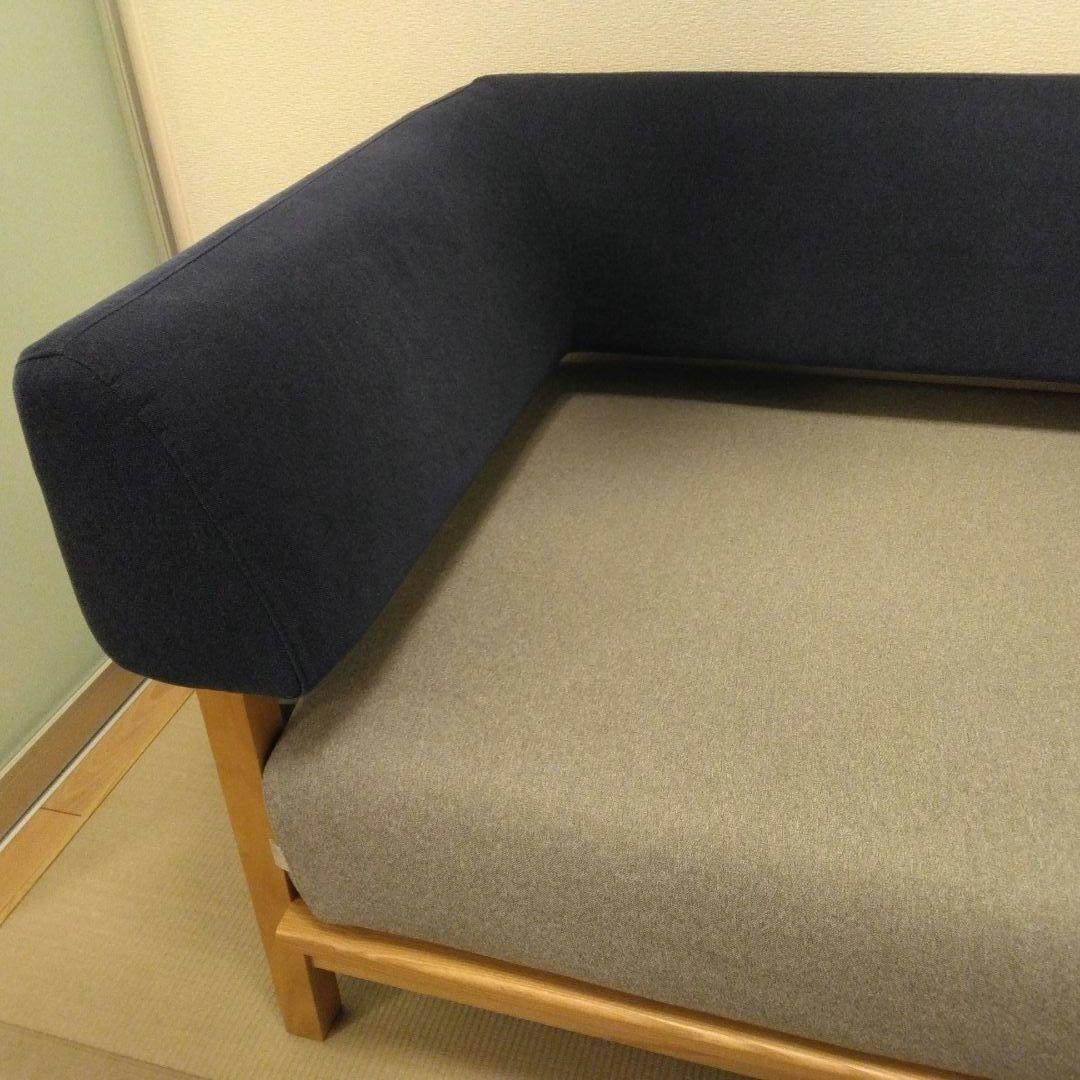 SIEVE ２人掛けソファ (ネイビー グレー)