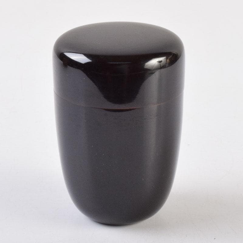 茶道具　黒漆　棗　時代箱付　V　9031