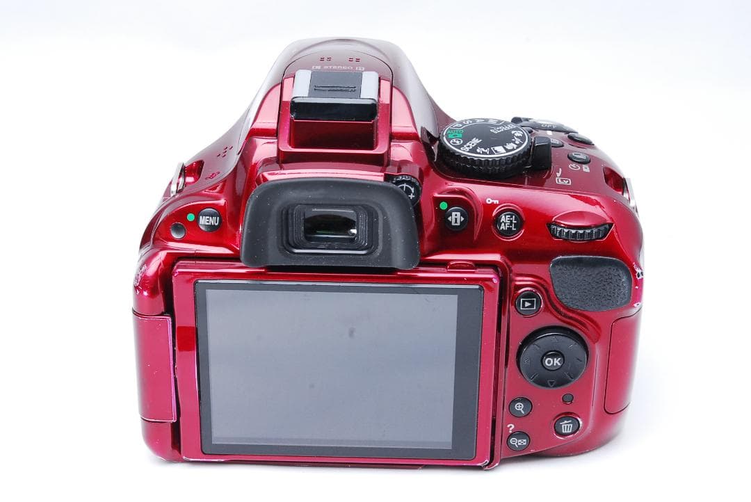 ♥ Nikon D5200 ♥スマホ転送♥希少色レッド♥ニコン♥