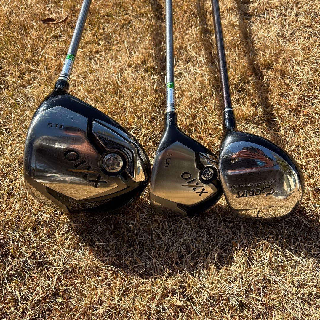 ゼクシオ XXIO ドライバー　フェアウェイウッド 5W 7W 3本セット