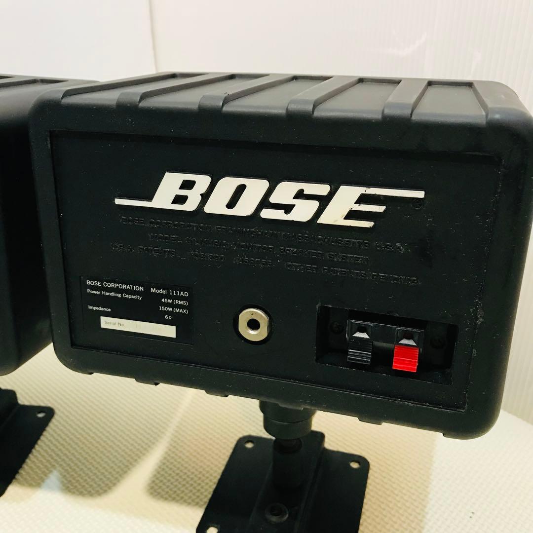 【良品】#682 Bose スピーカーペア 111AD 天井 壁 ブラケット付
