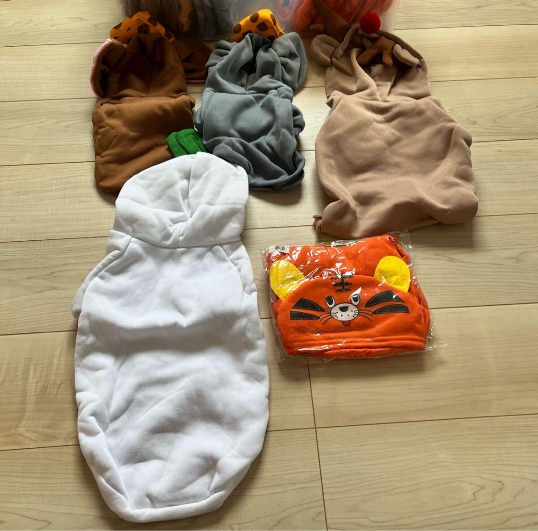 新品 600点 犬服 パーカー 帽子 ジャケット XS〜2XL まとめ