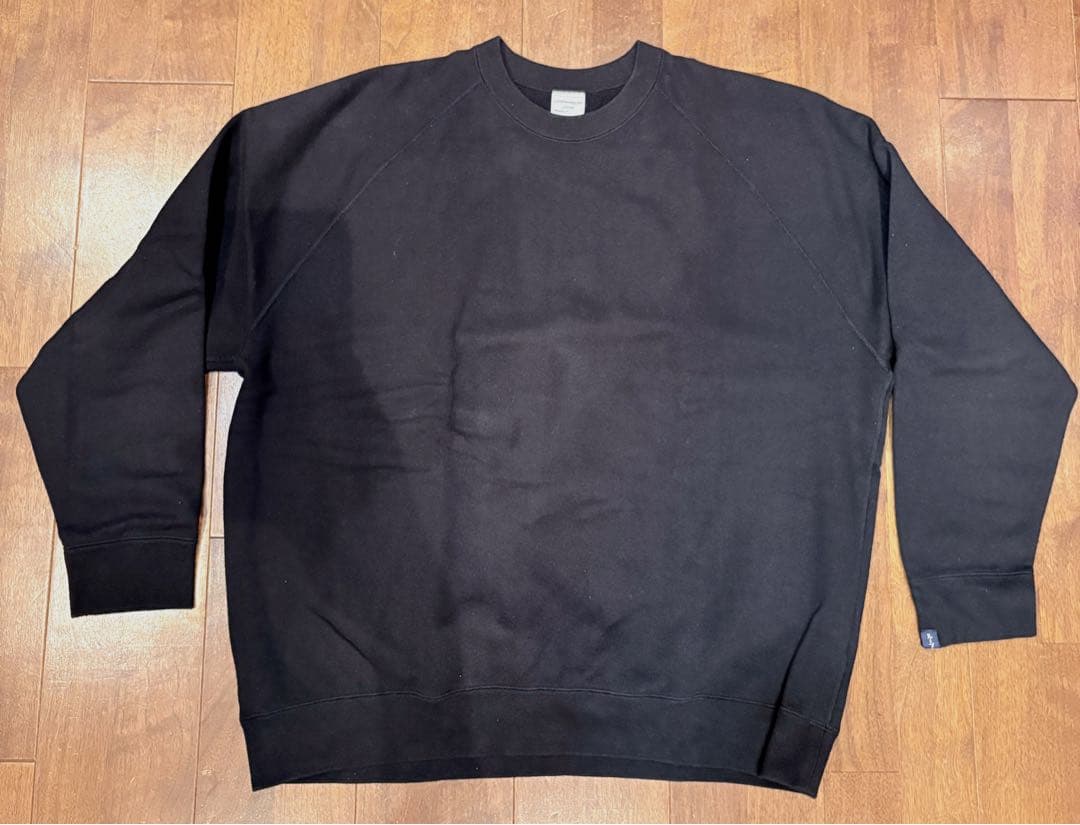 ループウィラー LW313 吊り編みリラックスフィット スウェット ブラック L