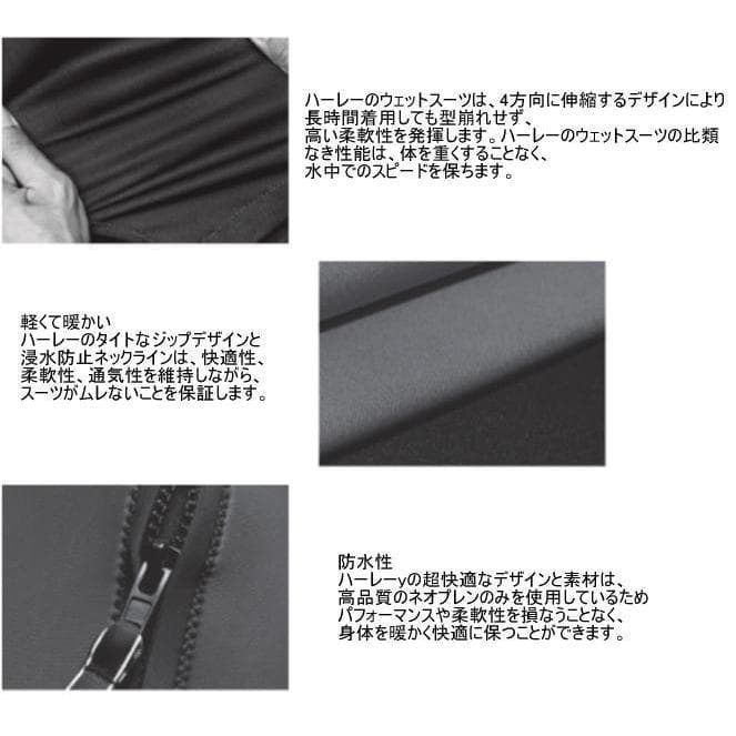 ★中古美品　ハーレーシーガル　2MM 　バックジップ　サイズ：XL(USサイズ）