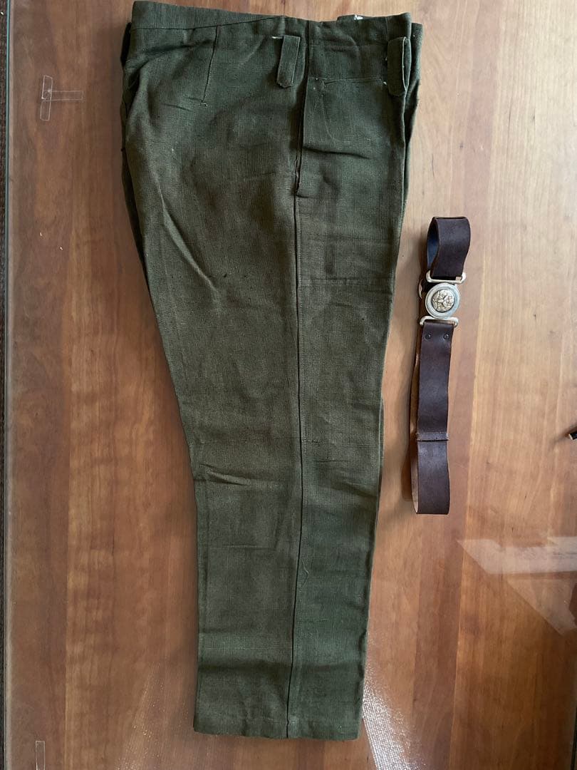 ミッちゃん戦争遺物！戦時下の「警防団」制服〔略帽/上着/ズボン〕３点セット