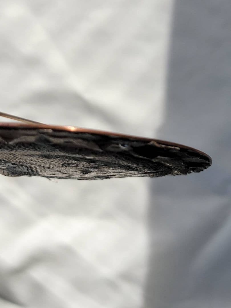 上枝久　希少　作家作品　純銀粘土　シルバー　ブローチ