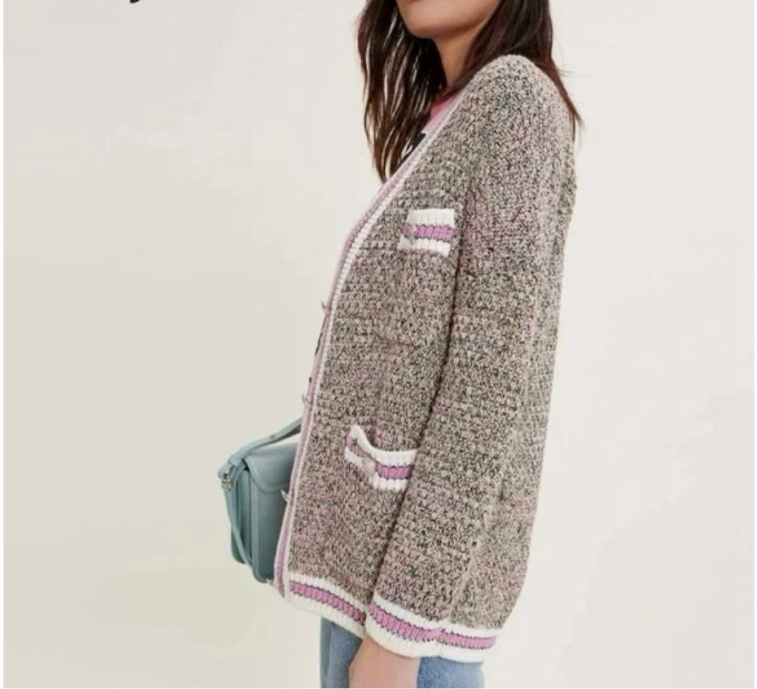 【最終値下げ】 maje マージェ　インポート　ツイードカーディガン　パリ