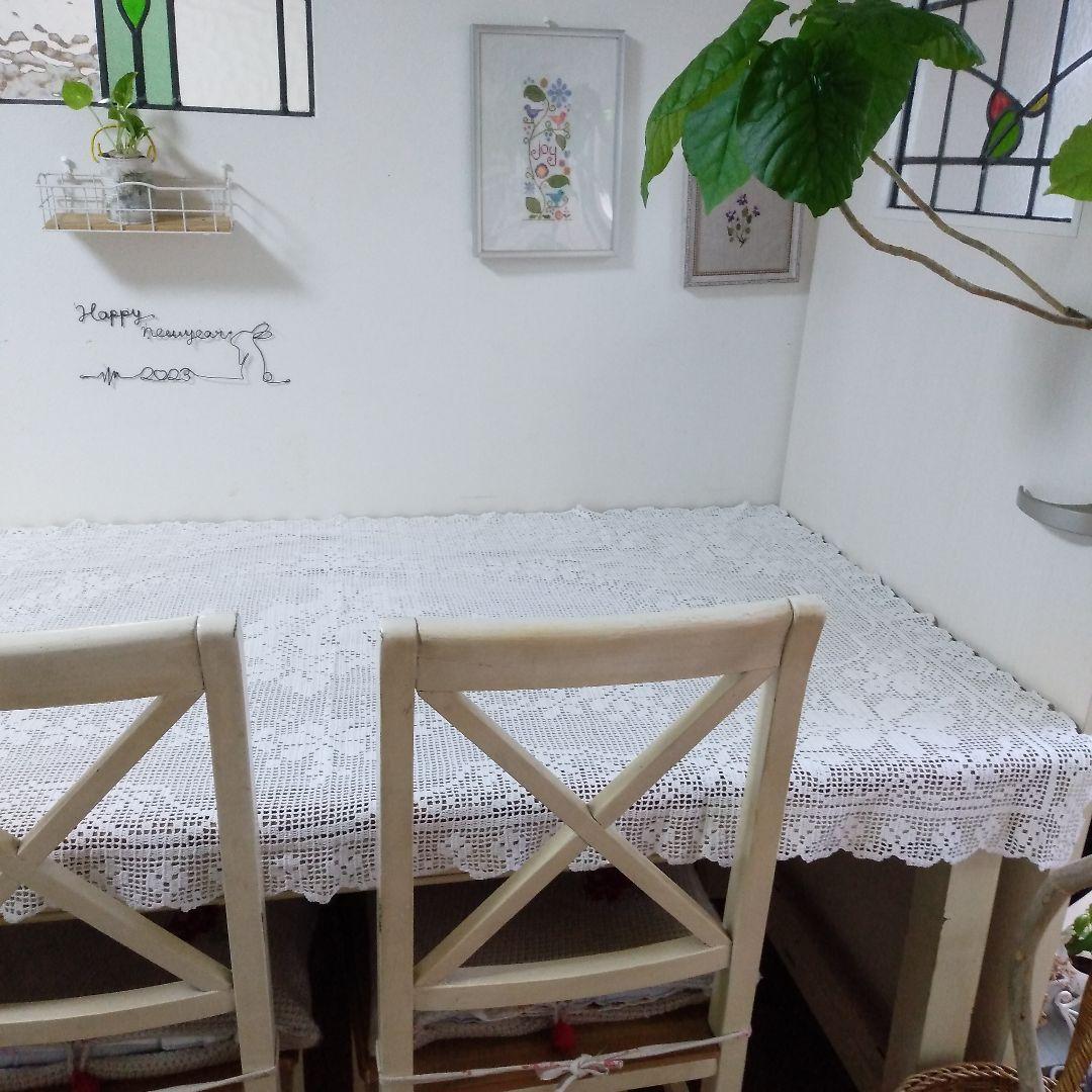 レース編みテーブルクロス ニャンコ