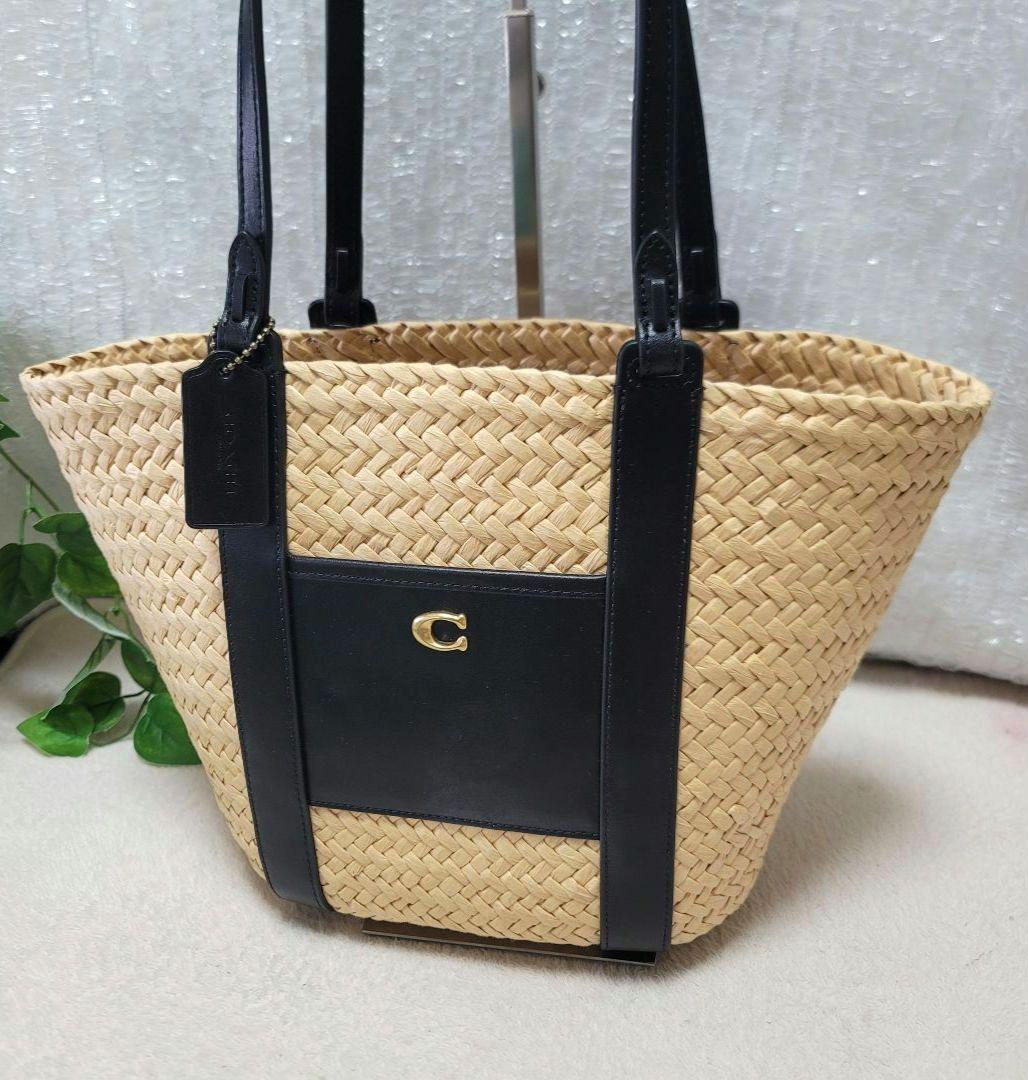 美品✨COACH コーチ かごバッグ ストロートートバッグ 肩掛け