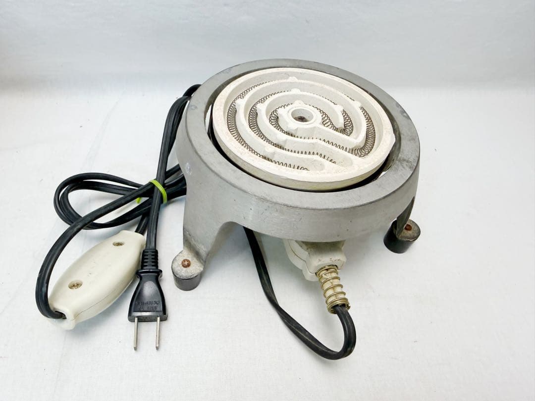 ほぼ未使用 茶道具 高橋乐斎作 四方風炉 信楽焼 タキイ電熱器 敷板 底瓦 共箱