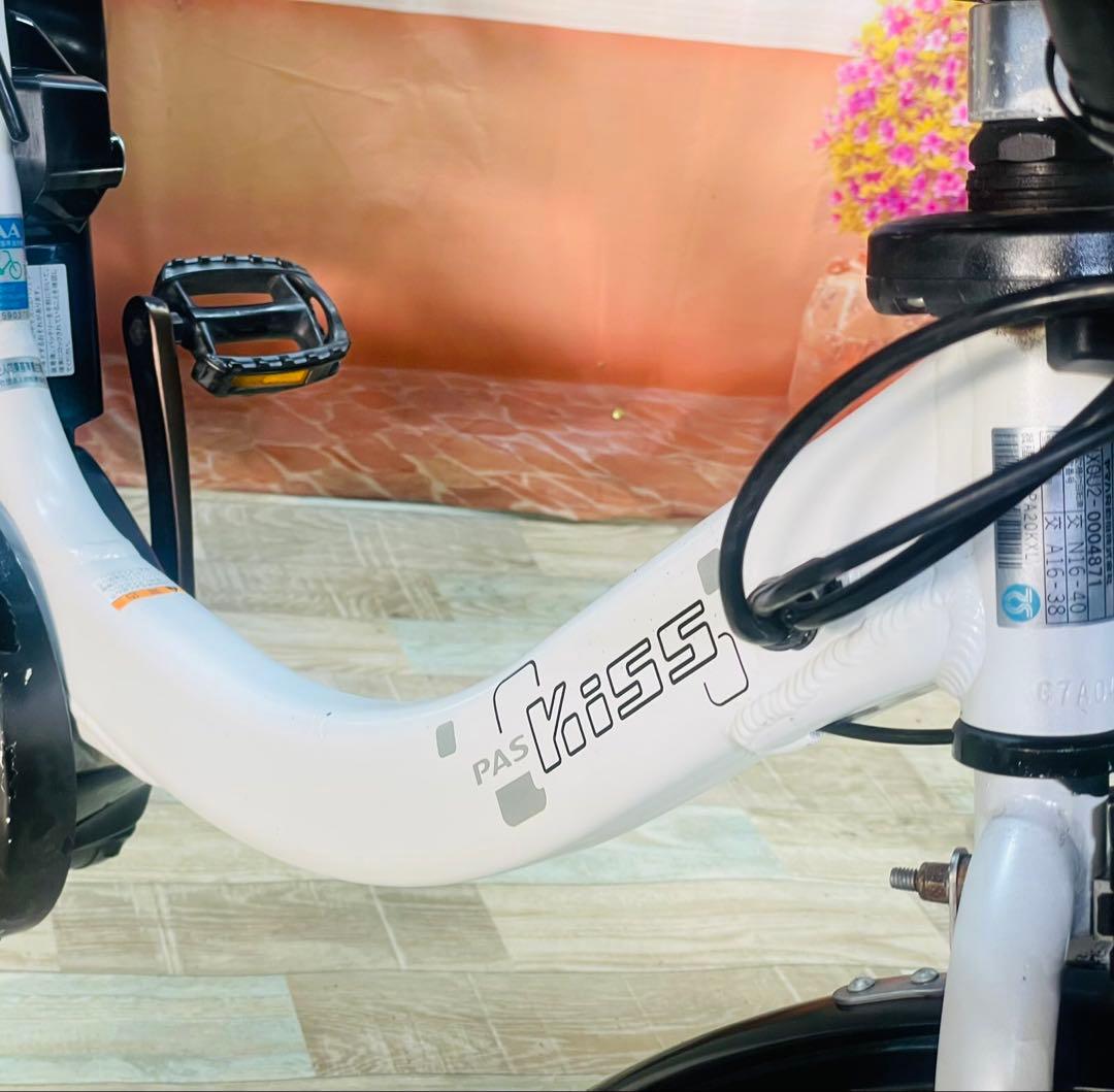 パスキス12AH⭐️激レアモデル！ヤマハ子供乗せ電動アシスト自転車Y3273