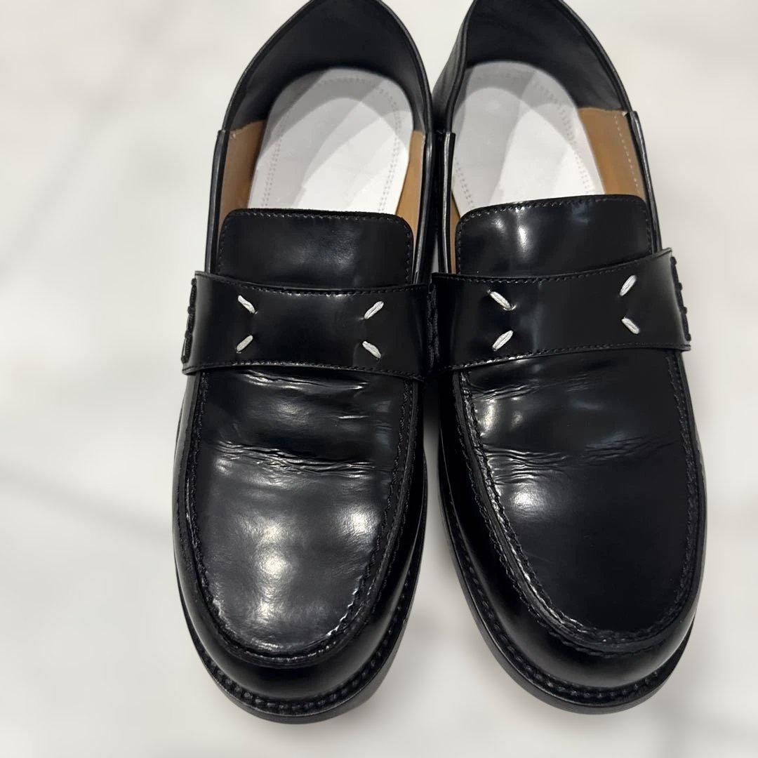 Maison Margiela ブラック ローファー 38 メゾンマルジェラ